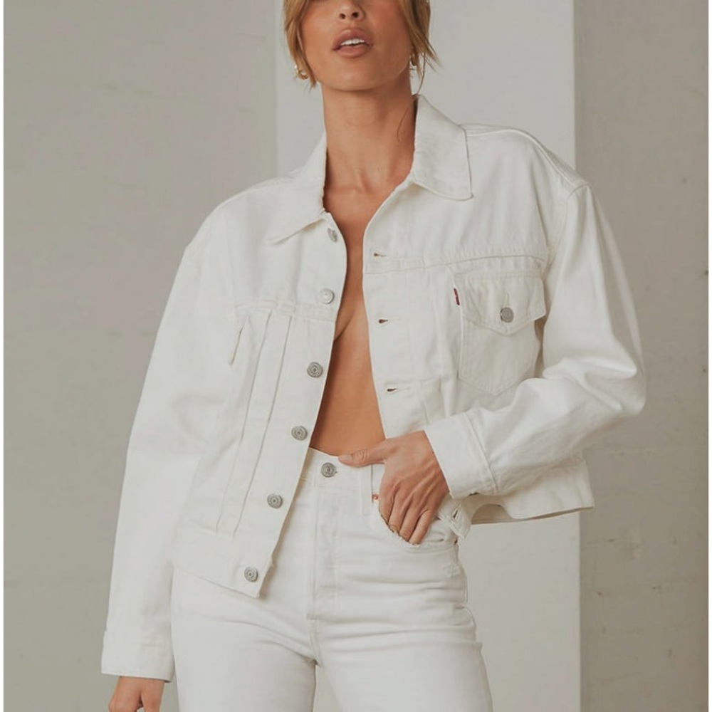 Levi’s denim white jacket